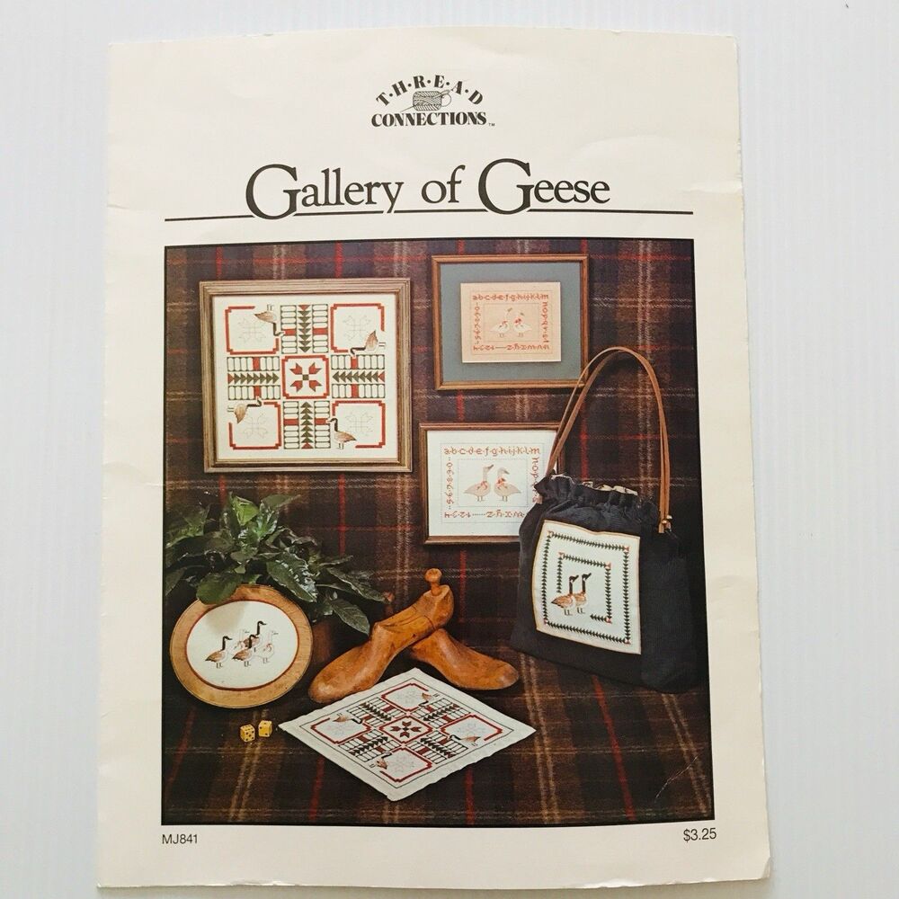 Thread Connections GALLERY OF GEESE Cross Stitch Pattern Leaflet MJ841